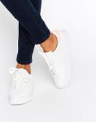 New Look Contrast Back Sneaker - White