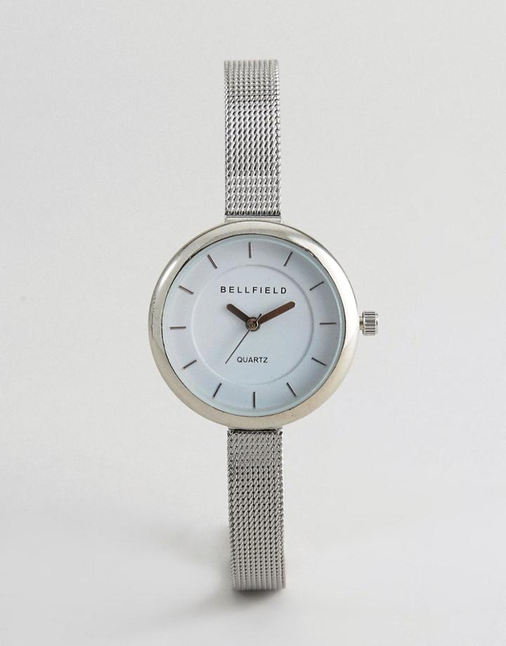 Bellfield Slim Strap Watch - Silver
