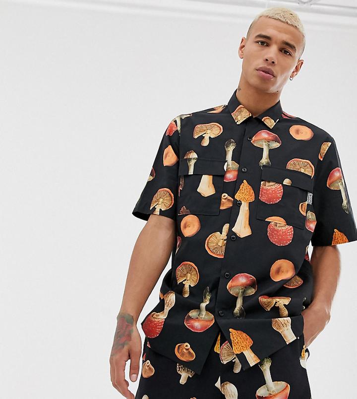 Crooked Tongues Mushroom Repeat Print Shirt - Multi