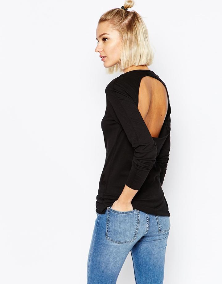 Cheap Monday Luv Open Back Top - Black