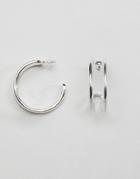 Aldo Geradda Double Hooped Earrings In Silver - Silver
