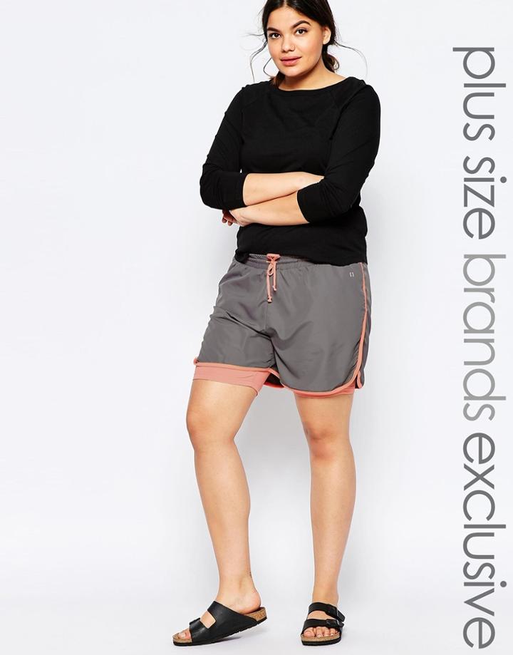 Junarose Color Block Short - Gray