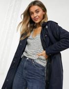 Levi's Sherpa Lined Parka In Navy