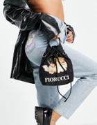 Fiorucci Cross-body Mini Pouch Bag With Angel Graphic-black