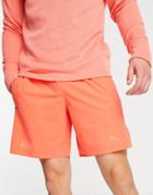 Puma X Helly Hansen Training Shorts In Hot Coral-orange