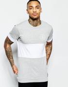 Friend Or Faux Cut & Sew Logo T-shirt - Gray