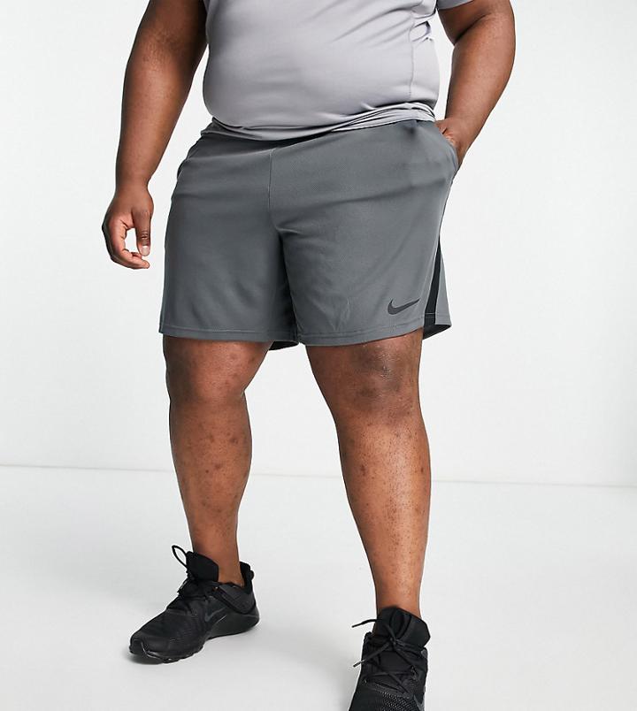 Nike Training Plus Dry Shorts In Gray-grey