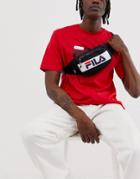 Fila Henry Waist Bag With Logo In Black - Black