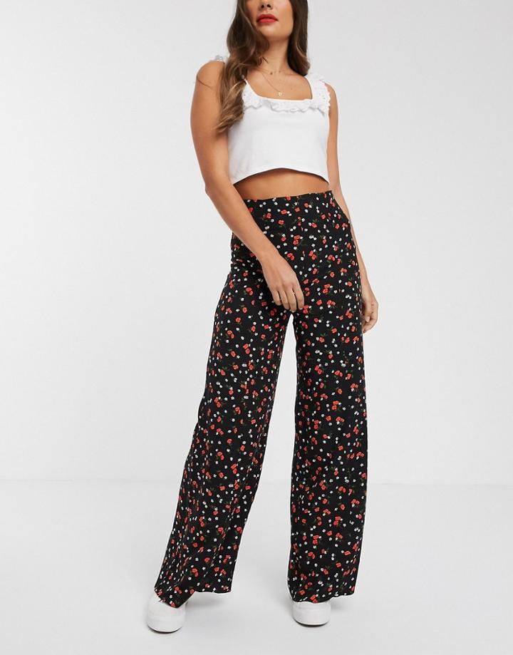 Nobody's Child Wide Leg Pants In Poppy Floral