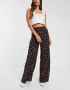 Nobody's Child Wide Leg Pants In Poppy Floral
