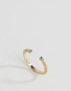 Pieces Anja Minimal Open Ring - Gold