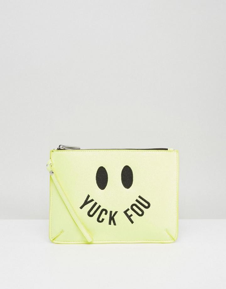 Skinnydip Yuck Fou Clutch Bag - Yellow