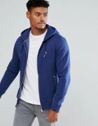 Luke Sport Three A Full Zip Hooded Sweat In Blue - Blue
