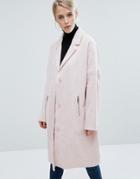 Storm & Marie Lydia Oversized Tailored Coat-pink