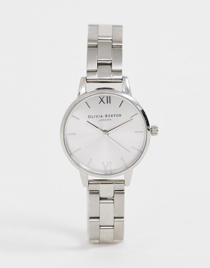 Olivia Burton Midi Dial Bracelet Watch In Silver