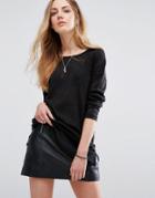 Blend She Safira Slub Sweater - Black