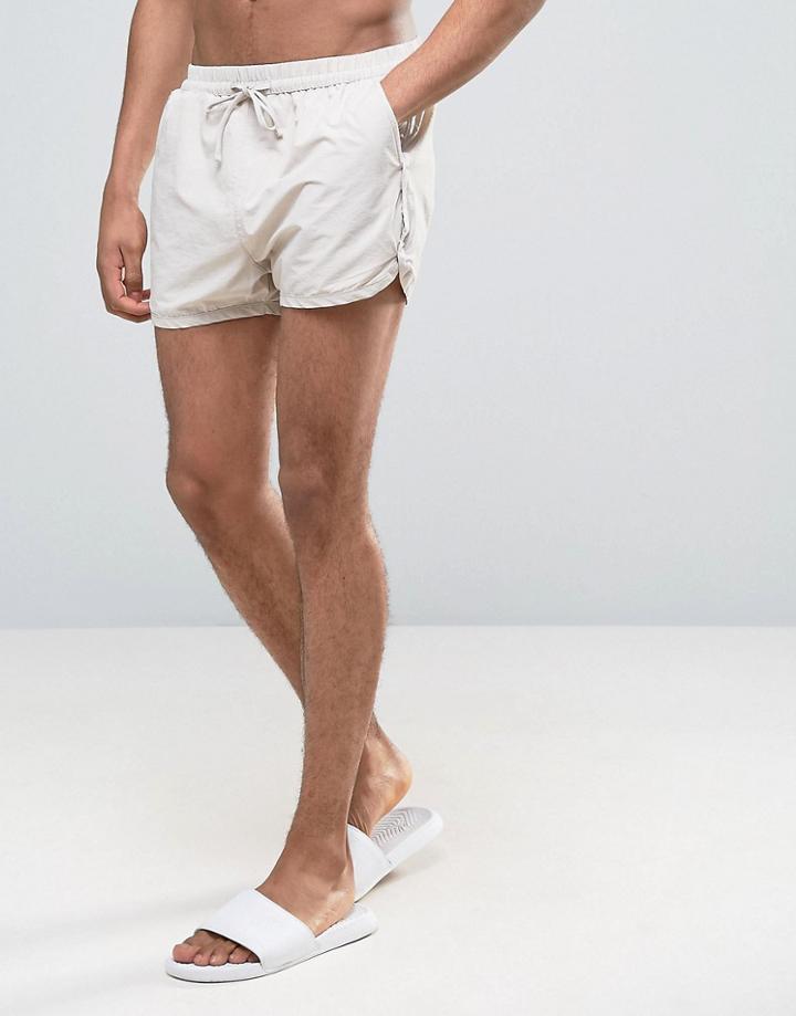 Selected Homme Runner Swim Shorts - White