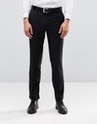 Farah Skinny Suit Pants In Black - Black