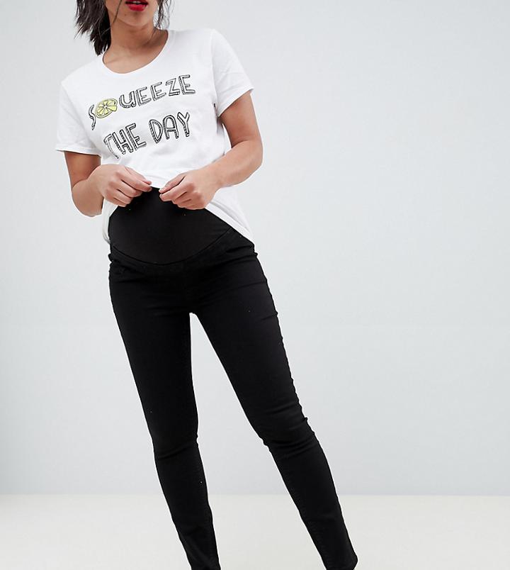 New Look Maternity Over Bump Jeggings - Blue