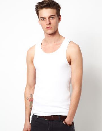 Asos Rib Tank 2 Pack White/white Save £2