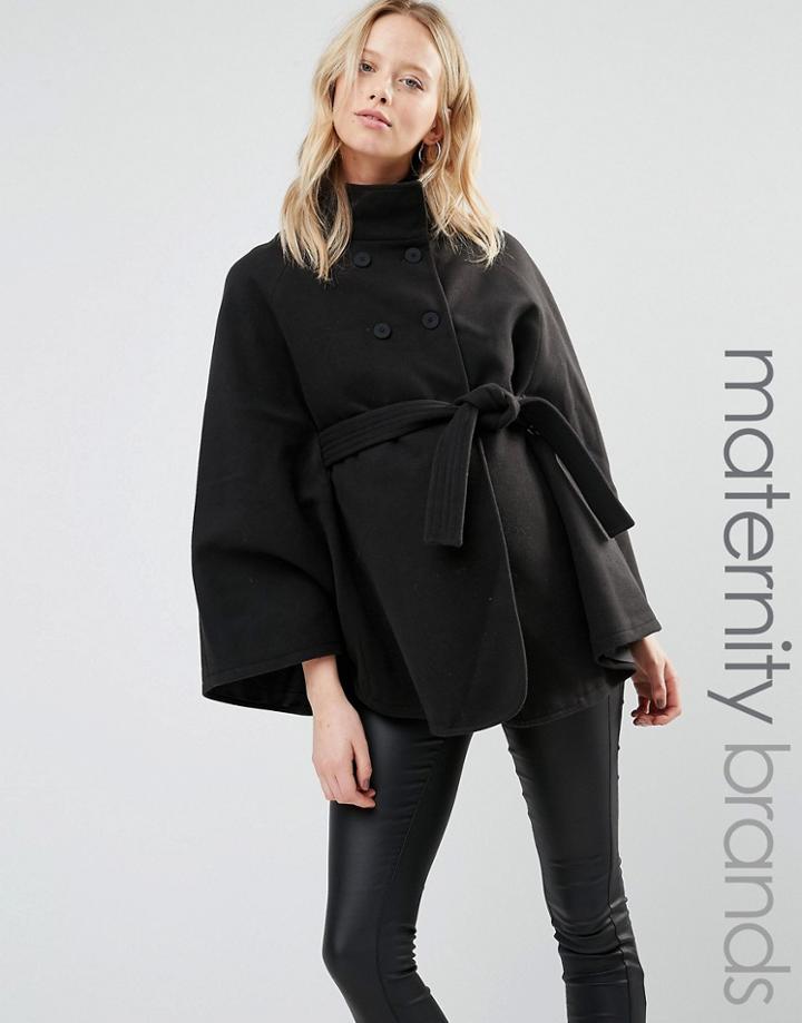 Mamalicous Cape Jacket - Black
