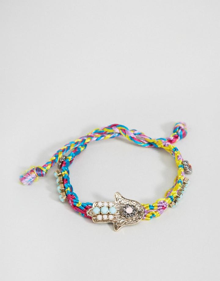 Limited Edition Jewel Hamsa Friendship Bracelet - Gold