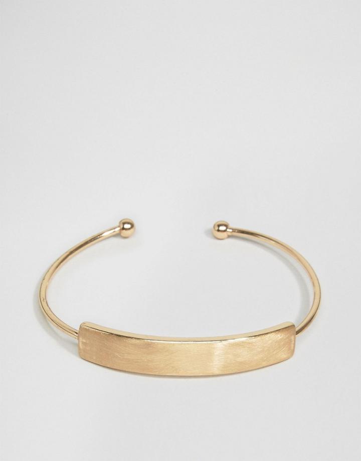 Asos Bar Cuff Bracelet - Gold