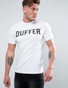 Duffer Logo T-shirt In White - White