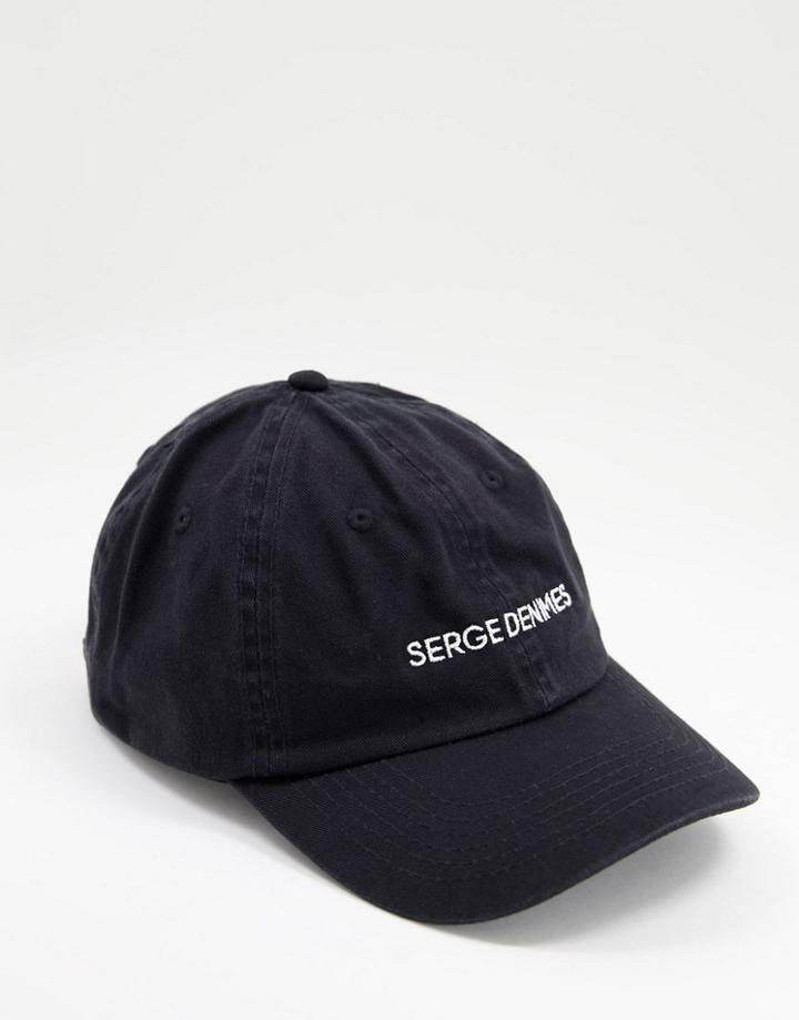 Serge Denimes Logo Cap In Black