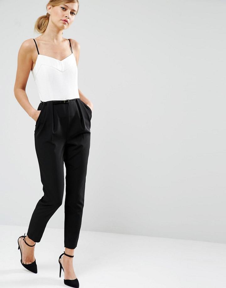 Ted Baker Cahron Strappy Jumpsuit In Mono - Multi