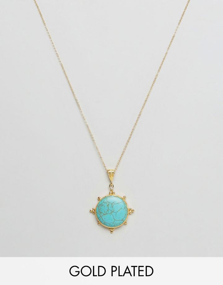 Ottoman Hands Semi Precious Pendant Ancient Pendant - Gold