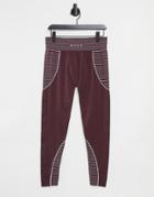 Missguided Msgd Seamless High Waist Legging In Burgundy-red