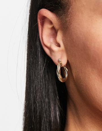 Svnx Chunky Gold Hoop Earring