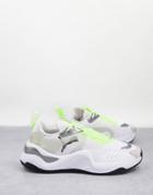 Puma Rise Metallic Sneakers In White