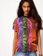 Asos Woven T-shirt With Hawaiian Print - Multi