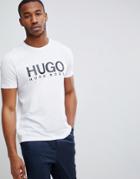 Hugo Dolive-u2 Logo T-shirt In White - White