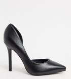 Glamorous Wide Fit D'orsay Pumps In Black
