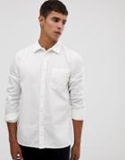 Nudie Jeans Co Henry Pigment Dye Shirt In Off White