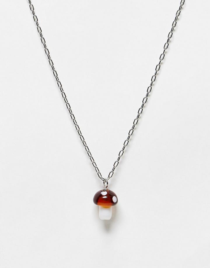 Madein. Mushroom Neck Chain Necklace In Silver