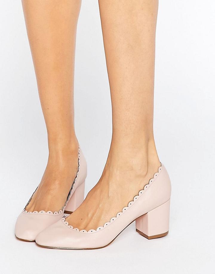 Asos Sultan Scallop Detail Heels - Pink