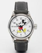Disney Black Classic Mickey Mouse Watch - Black
