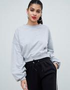 Ax Paris Sweatshirt With Sleeve Detail - Green