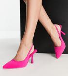 Raid Wide Fit Kylee Mid Heel Shoes In Pink