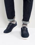 Lambretta Gazman Sneakers Navy Suede - Blue
