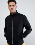 New Look Harrington Jacket In Black - Black