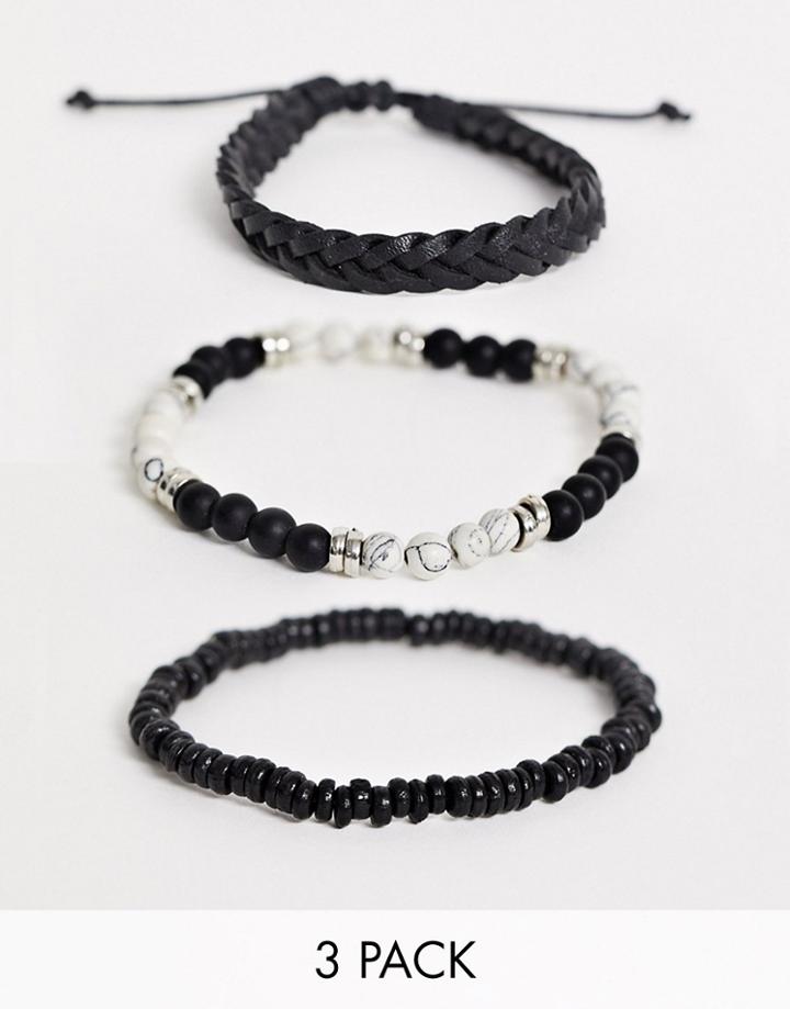 Icon Brand Bracelet 3 Pack In Multi