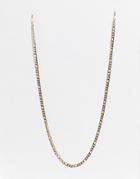 Asos Design Midweight Figaro Sunglasses Chain In Gold Tone