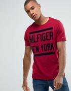 Tommy Hilfiger Denim Large Logo T-shirt - Red
