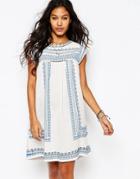 Star Mela Allie Embroidered Tunic Dress