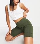 Napapijri Logo Legging Shorts In Green